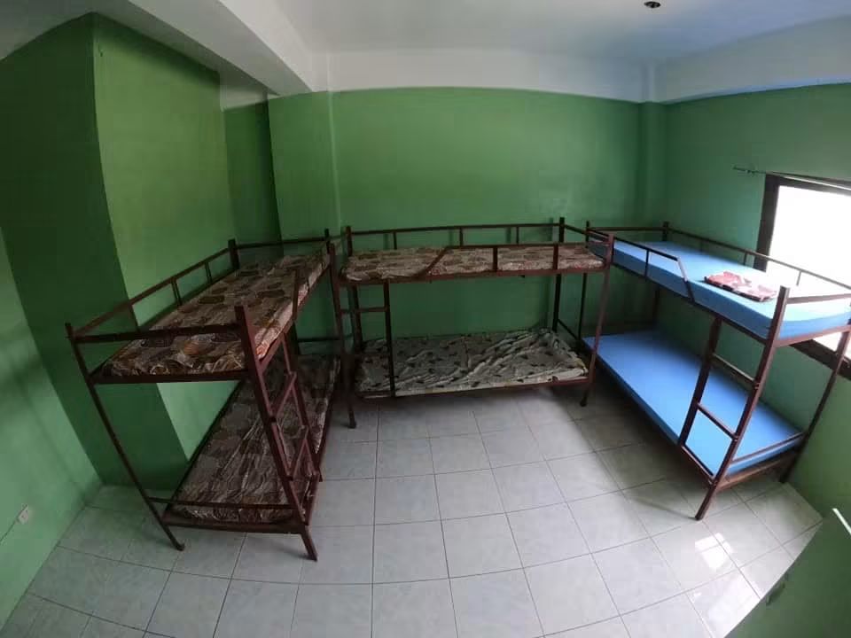 A shared room set up for six – cozy, not cramped.