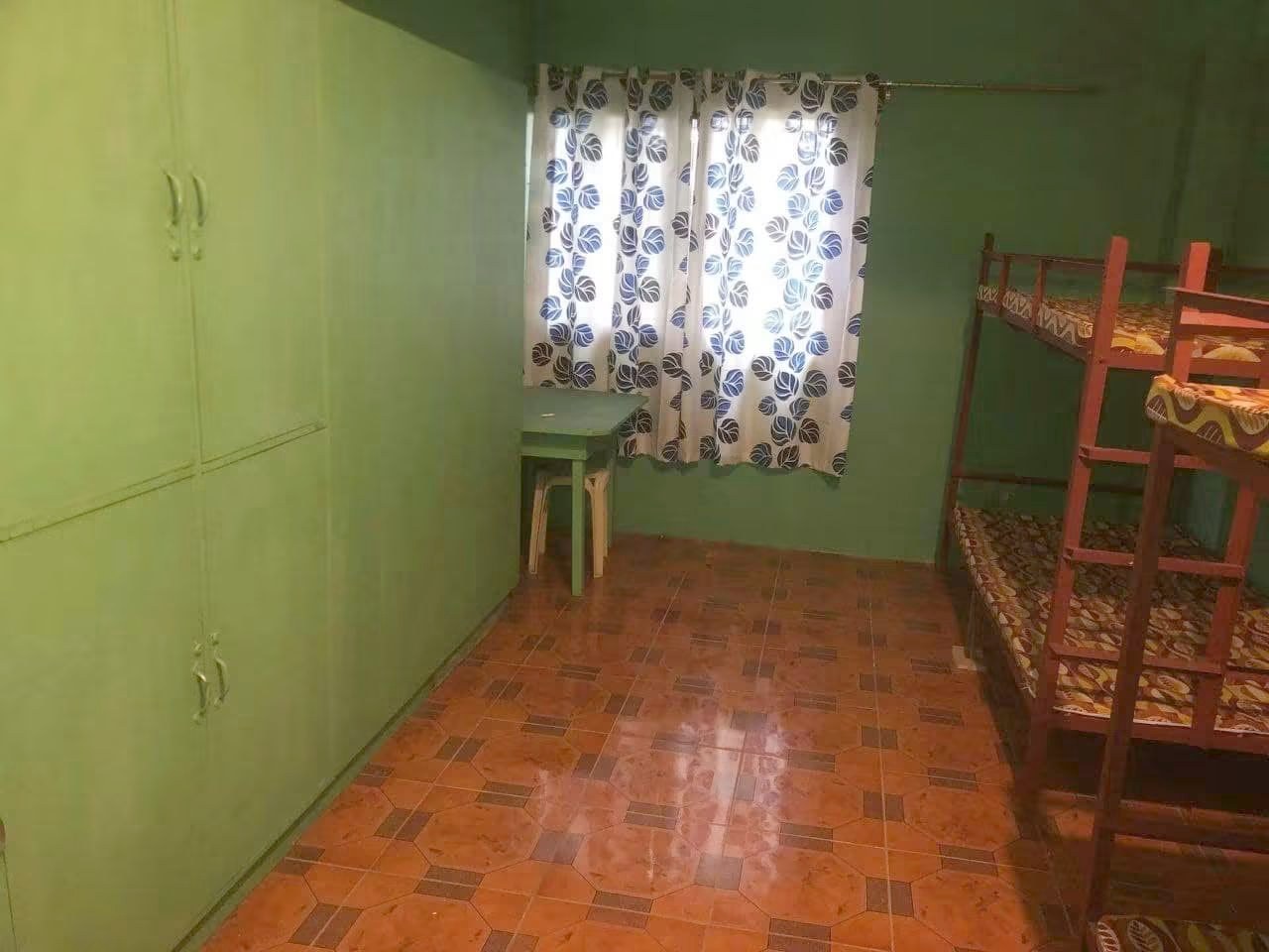 Little apartment at GINEL's Dormitory with a study table, wardrobe, bunk bed